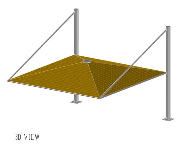 cantilever pyramid shades